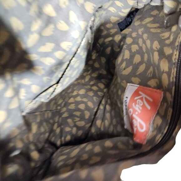 Fossil Canvas & Quilted‎ Crossbody Bag Adjustable Strap Multi-Pocket Purple Gray - Picture 10 of 12